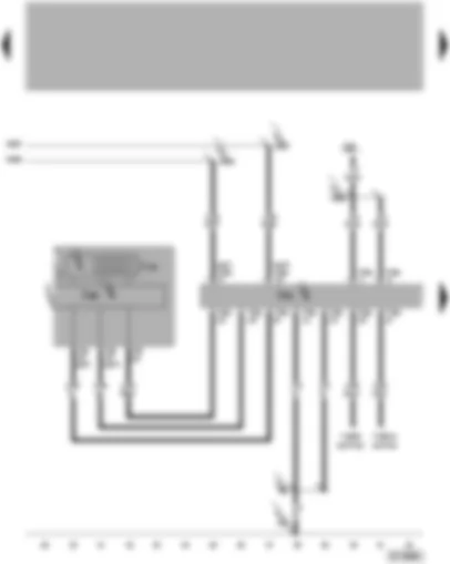 Wiring Diagram  VW PASSAT 2005 - Dash panel insert - multifunction display - data bus diagnostic interface - self-diagnosis connection