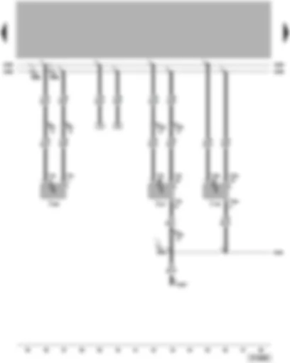 Wiring Diagram  VW PASSAT 2005 - Automatic gearbox control unit - power steering control unit - mechatronics for direct shift gearbox - self-diagnosis connection