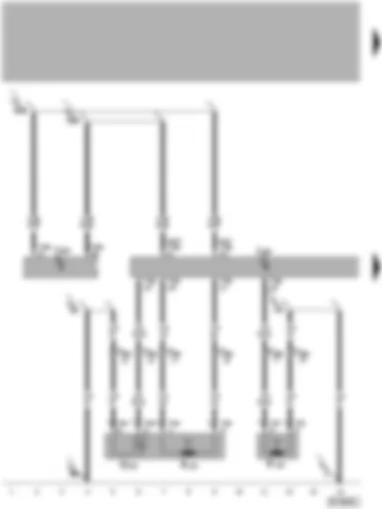 Wiring Diagram  VW PASSAT 2005 - Convenience system central control unit - driver door exterior handle touch sensor - driver side aerial for entry and start authorisation