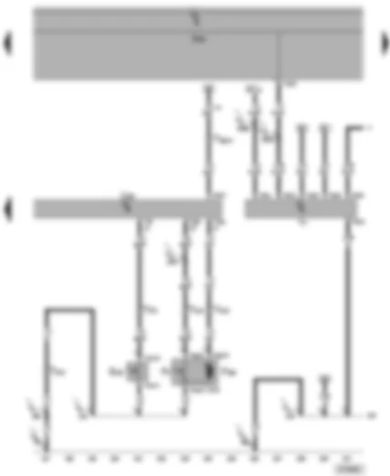 Wiring Diagram  VW PASSAT 2005 - Convenience system central control unit - rear lid lock unit