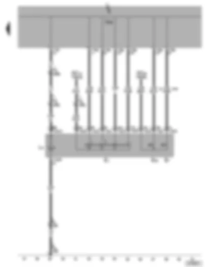 Электросхемa  VW PASSAT 2006 - Переключатель освещения - выключатель противотуманных фар - выключатель заднего противотуманного фонаря - лампа подсветки переключателя освещения