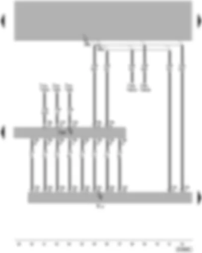 Wiring Diagram  VW PASSAT 2005 - Control unit with display for radio and navigation system - amplifier