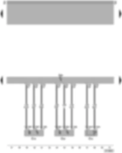 Wiring Diagram  VW PASSAT 2005 - Engine control unit - engine speed sender - Hall sender - fuel temperature sender