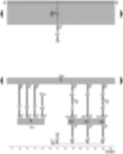 Wiring Diagram  VW PASSAT 2005 - Engine control unit - exhaust gas recirculation valve - air mass meter - charge pressure control solenoid valve