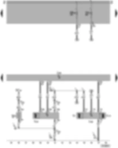 Wiring Diagram  VW PASSAT 2005 - Engine control unit - heater element for crankcase breather - radiator fan - intake manifold flap motor