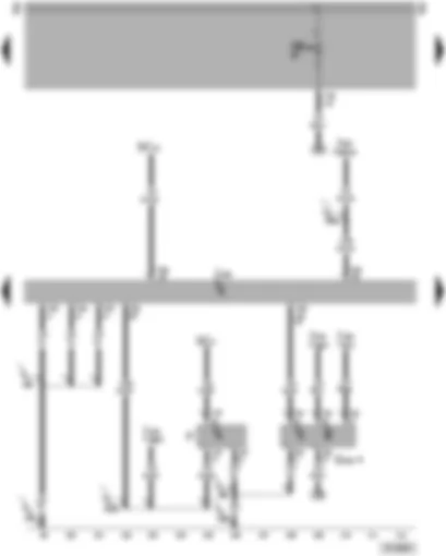 Wiring Diagram  VW PASSAT 2005 - Engine control unit - brake light switch - clutch position sender