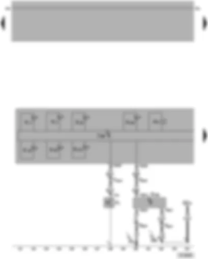 Wiring Diagram  VW PASSAT 2005 - Dash panel insert - warning lamps - oil pressure switch - buzzer or gong - oil level and oil temperature sender