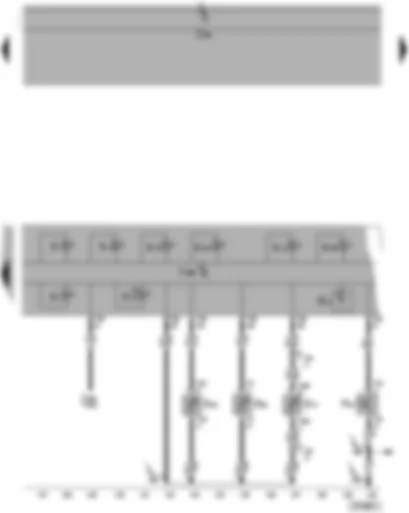 Wiring Diagram  VW PASSAT 2006 - Dash panel insert - ambient temperature sensor - coolant shortage indicator sender - washer fluid level sender