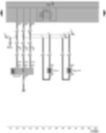 Wiring Diagram  VW PASSAT 2006 - Rear window wiper motor - window washer pump - double washer pump relay 2