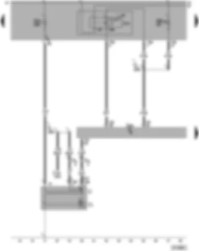 Wiring Diagram  VW PASSAT 2006 - Motronic current supply relay - alternator - voltage regulator - engine control unit