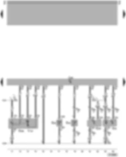 Wiring Diagram  VW PASSAT 2005 - Engine control unit - intake air temperature sender - fuel pressure sender - coolant temperature sender - intake manifold flap
