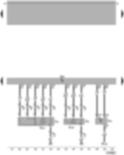 Wiring Diagram  VW PASSAT 2005 - Engine control unit - air mass meter - lambda probe