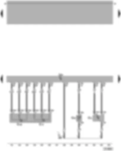 Wiring Diagram  VW PASSAT 2006 - Engine control unit - accelerator position sender - charge air pressure sender - coolant temperature sender