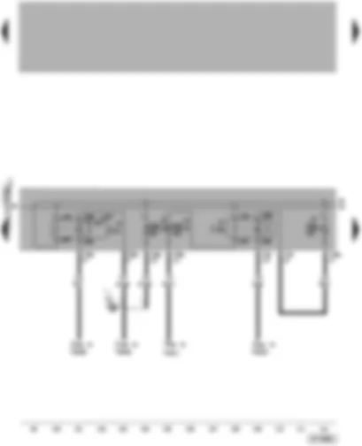 Wiring Diagram  VW PASSAT 2005 - Motronic current supply relay - circulation pump relay - SB-fuses