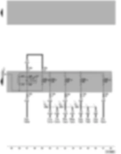 Wiring Diagram  VW PASSAT 2005 - Terminal 30 voltage supply relay