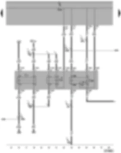 Wiring Diagram  VW PASSAT 2006 - Terminal 50 voltage supply relay - fuel pump relay