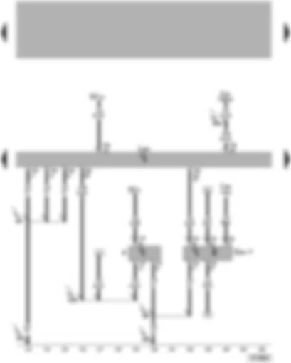 Wiring Diagram  VW PASSAT 2006 - Engine control unit - brake light switch - clutch position sender