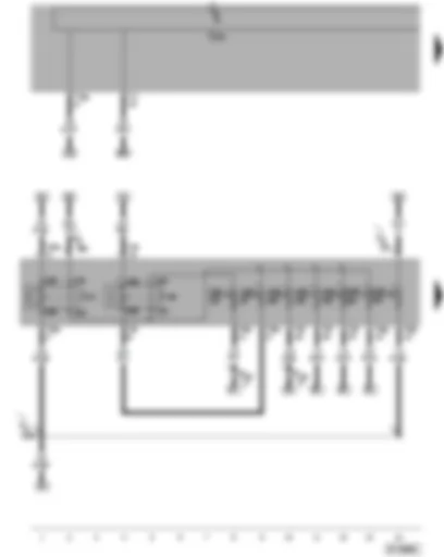 Wiring Diagram  VW PASSAT 2005 - Circulation pump relay - Motronic current supply relay - SB-fuses