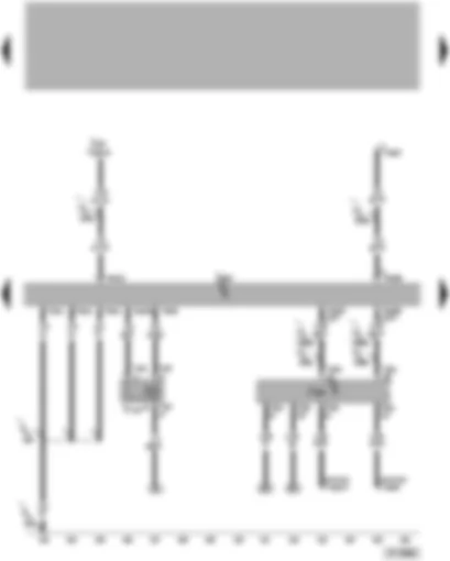 Электросхемa  VW PASSAT 2006 - Блок управления двигателя - диагностический интерфейс шин данных - диагностический насос топливной системы - диагностический разъём