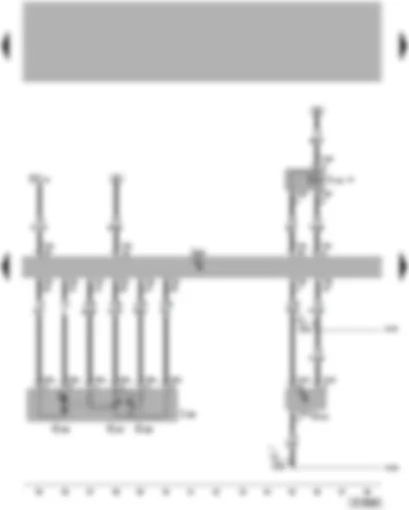 Wiring Diagram  VW PASSAT 2005 - Engine control unit - throttle valve module - fuel pressure sender for low pressure
