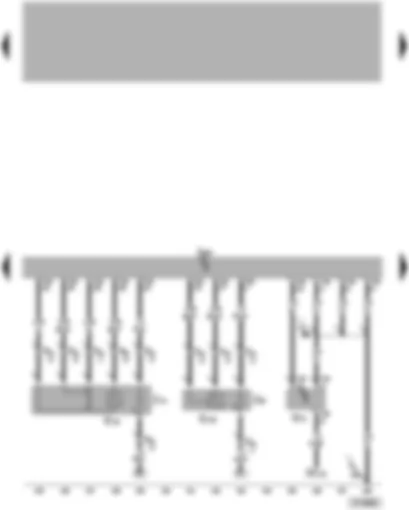 Wiring Diagram  VW PASSAT 2005 - Engine control unit - air mass meter - lambda probe - lambda probe after catalytic converter