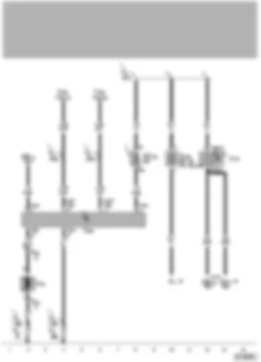Wiring Diagram  VW PASSAT 2005 - Auxiliary heater control unit - second battery charging circuit relay - metering pump