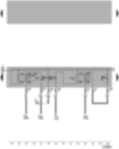 Wiring Diagram  VW PASSAT 2006 - Motronic current supply relay - circulation pump relay - SB-fuse