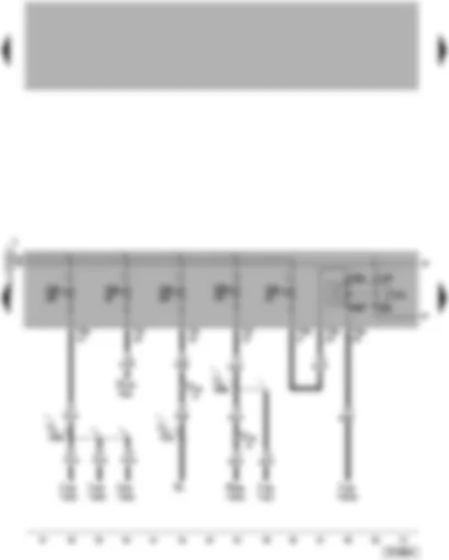 Wiring Diagram  VW PASSAT 2006 - SB Fuses - Motronic current supply relay 2