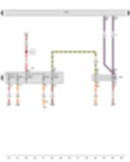 Wiring Diagram  VW PASSAT 1983 - Vehicle electrical system control module - Terminal 75 power supply relay 1 - Fuse panel C