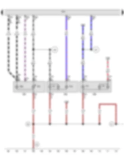 Wiring Diagram  VW PASSAT 1983 - Vehicle electrical system control module - Right tail lamp bulb - Left tail lamp - Left tail lamp bulb - Left tail lamp 2 - Right tail lamp 2 - Right back-up lamp bulb - Left brake lamp/turn signal bulb