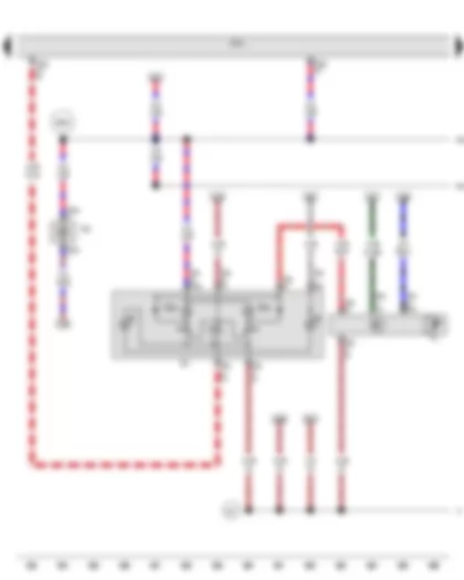 Wiring Diagram  VW PASSAT 1983 - Vehicle electrical system control module - Front interior lamp - Luggage compartment lamp - Right center reading lamp - Automatic dimming interior rearview mirror