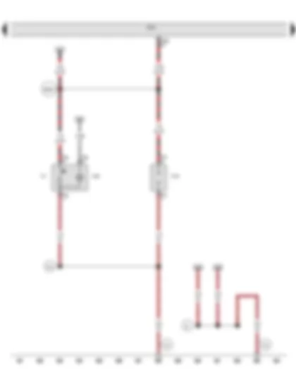 Wiring Diagram  VW PASSAT 1983 - Vehicle electrical system control module - Cigarette lighter illumination bulb - Cigarette lighter - 12 V socket 2