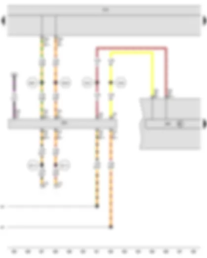 Wiring Diagram  VW PASSAT 1983 - Instrument cluster control module - Vehicle electrical system control module - Data bus on board diagnostic interface