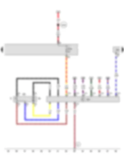 Wiring Diagram  VW PASSAT 1983 - Fuel level sensor - Fuel delivery unit - Engine control module - Fuse 24 (on fuse panel C)