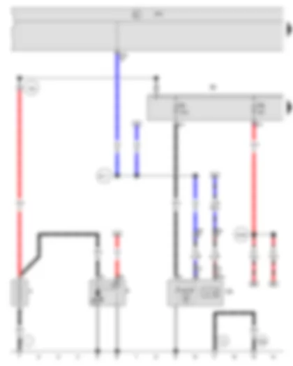 Wiring Diagram  VW PASSAT 1983 - Battery - Starter - Generator with voltage regulator - Vehicle electrical system control module - Fuse panel B