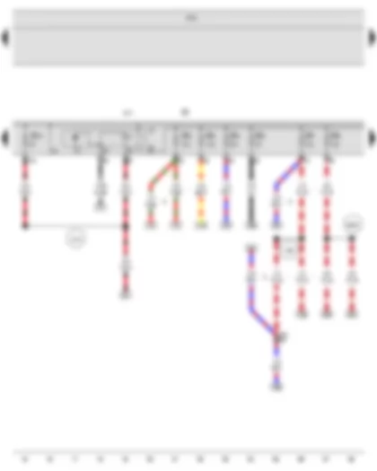 Wiring Diagram  VW PASSAT 1983 - Terminal 30 power supply relay - Vehicle electrical system control module - Fuse panel B - Fuse 14 (on fuse panel B)