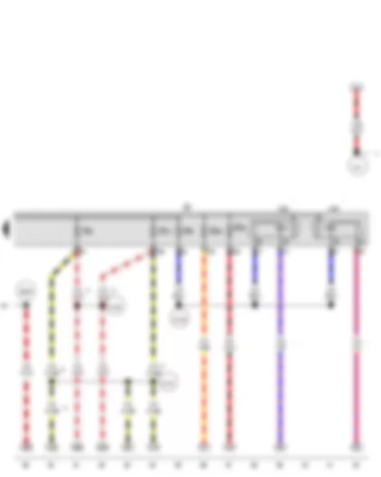 Wiring Diagram  VW PASSAT 2012 - Low heat output relay - High heat output relay - Fuse holder B