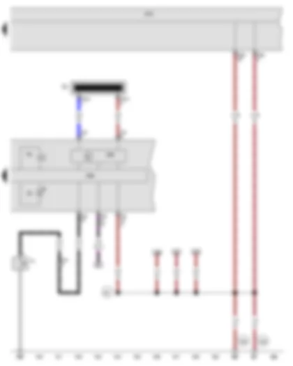 Wiring Diagram  VW PASSAT 1983 - Oil pressure switch - Instrument cluster control module - Vehicle electrical system control module