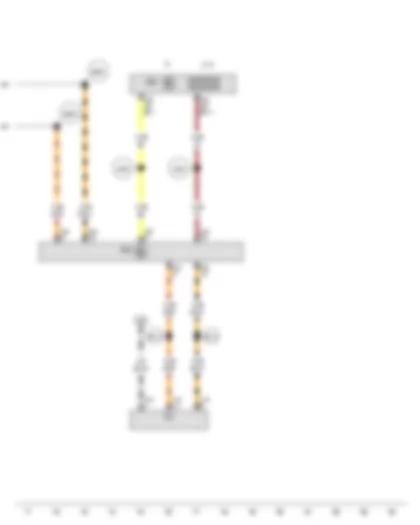 Wiring Diagram  VW PASSAT 1983 - Instrument cluster control module - Data bus on board diagnostic interface - Diagnostic connection