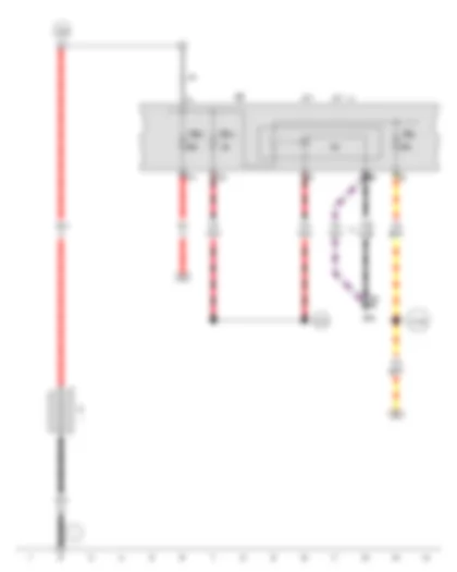 Wiring Diagram  VW PASSAT 1984 - Battery - Motronic engine control module power supply relay