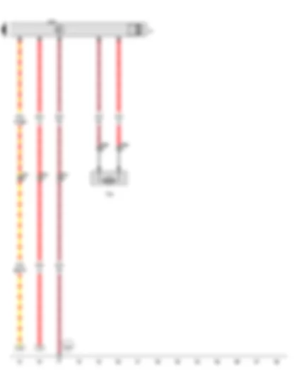 Wiring Diagram  VW PASSAT 2014 - Radiator fan control unit - Radiator fan - Right radiator fan