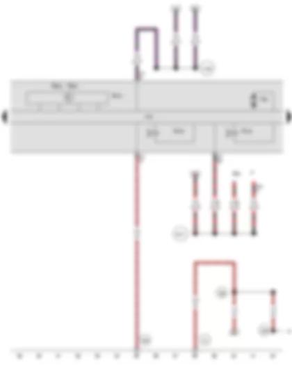 Wiring Diagram  VW PASSAT 1984 - Transverse acceleration sensor - Rotation rate sensor - ESP sensor unit - ABS control module