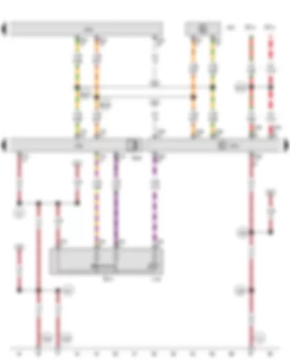 Wiring Diagram  VW PASSAT 1983 - Start system button - Access/start authorization control module - Vehicle electrical system control module - Electronic steering column lock control module