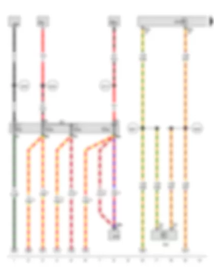 Wiring Diagram  VW PASSAT 2013 - Onboard supply control unit - Terminal 15 voltage supply relay 2 - Fuse holder C - Fuse 4 in fuse holder A - Fuse 23 on fuse holder B