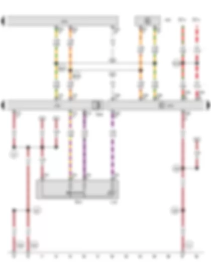 Wiring Diagram  VW PASSAT 1983 - Start system button - Access/start authorization control module - Vehicle electrical system control module - Electronic steering column lock control module