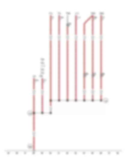 Wiring Diagram  VW PASSAT 2013 - Earth connection 3 - in engine compartment wiring harness - Earth point - on left headlight