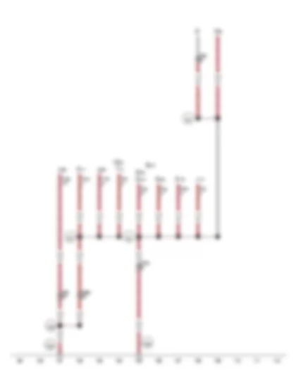 Wiring Diagram  VW PASSAT 2014 - Earth connection 1 - in seat adjustment wiring harness - Earth connection 1 - in seat heating wiring harness - Earth connection 21 - in main wiring harness - Earth point - left A-pillar