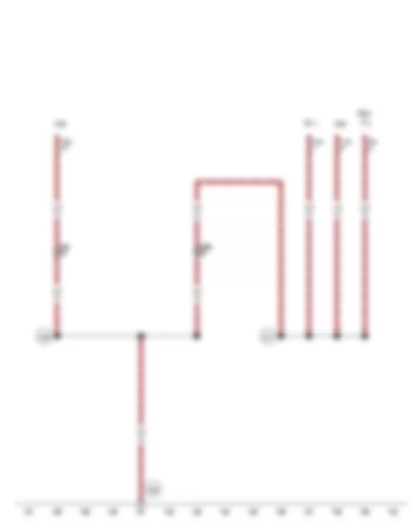 Wiring Diagram  VW PASSAT 1983 - Ground connection 21 (in main wiring harness) - Ground connection on left A-pillar