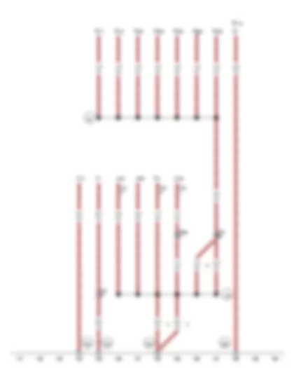 Wiring Diagram  VW PASSAT 2014 - Earth connection 1 - in engine compartment wiring harness - Earth point 2 - left in engine compartment - Earth point - rear left side panel