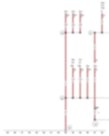 Wiring Diagram  VW PASSAT 2014 - Earth point - on left in luggage compartment - Earth connection 1 - in rear wiring harness